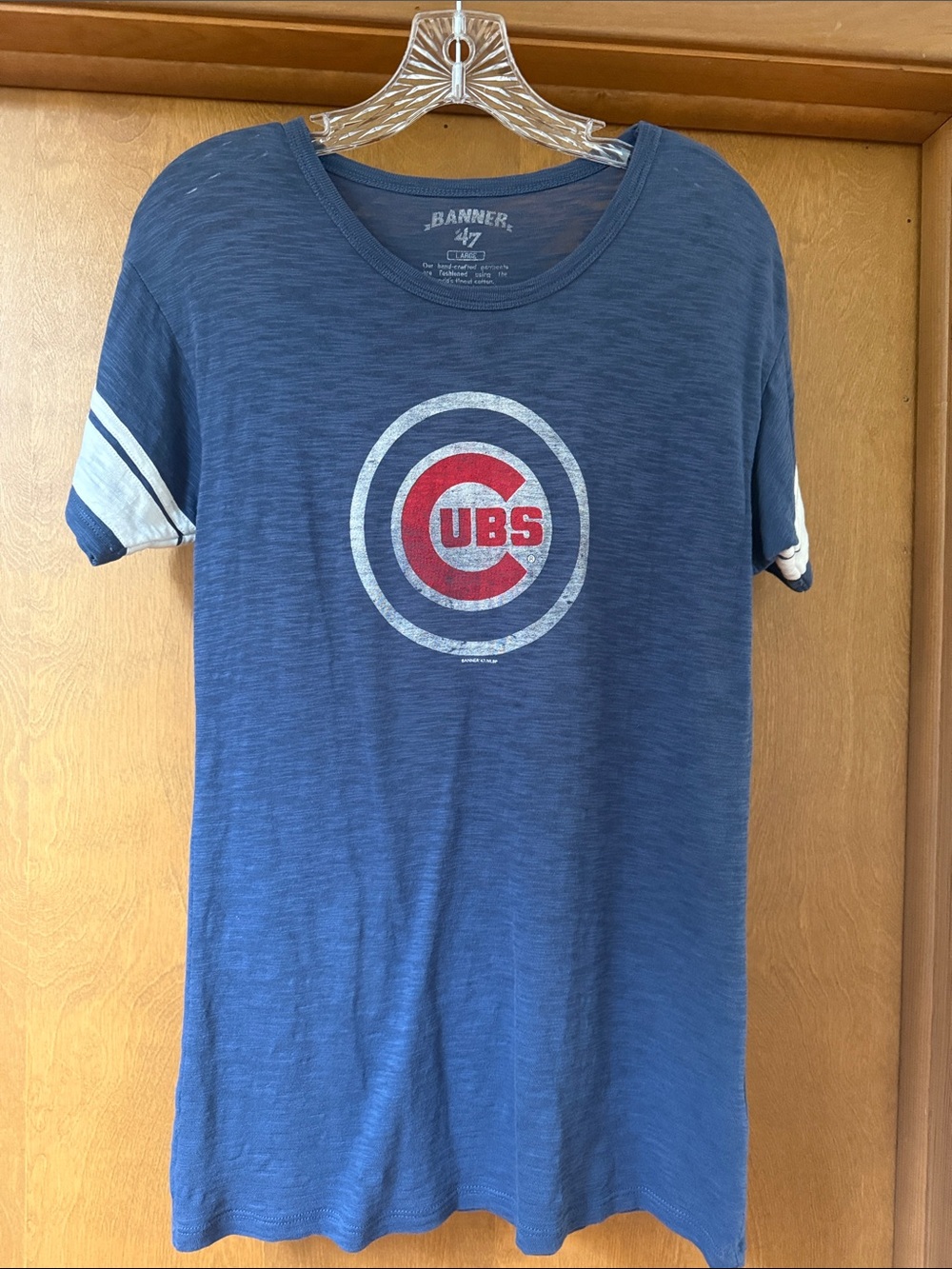 '47 Women’s Chicago Cubs Blue Short Sleeve Tee